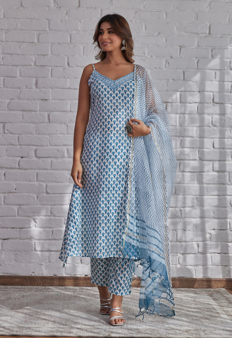 Cotton Spaghetti 3 pc Suit