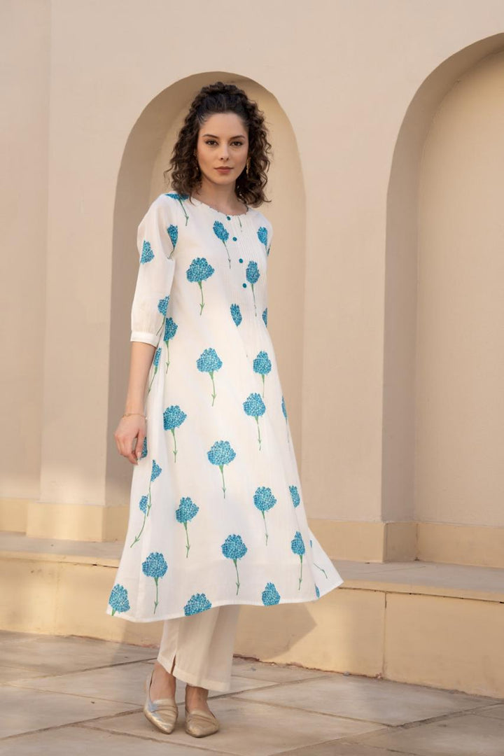 Turquoise Mul Cotton Co ord Set