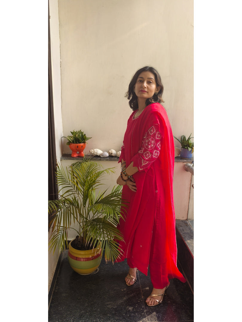 Dola silk 3pc suit