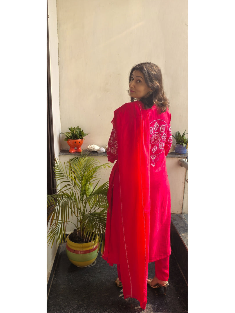 Dola silk 3pc suit