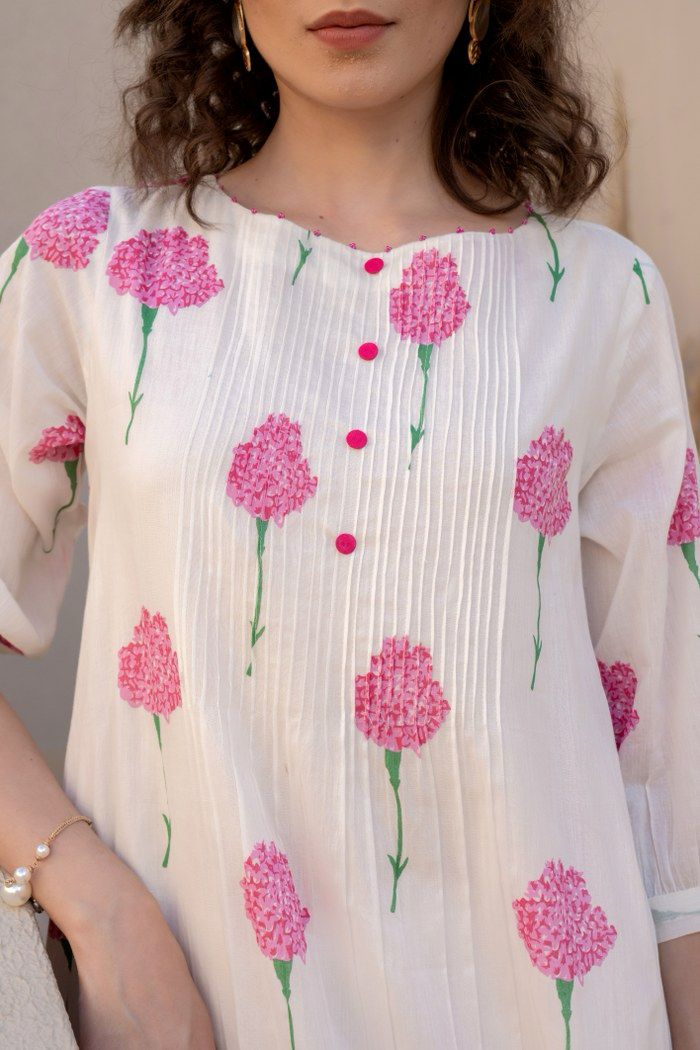 Pink Mul Cotton Co ord Set