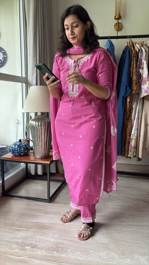 Cotton Set with Dupatta